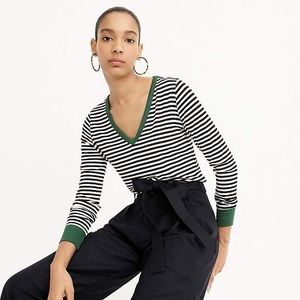 J. Crew x Universal Standard Striped V Neck XL